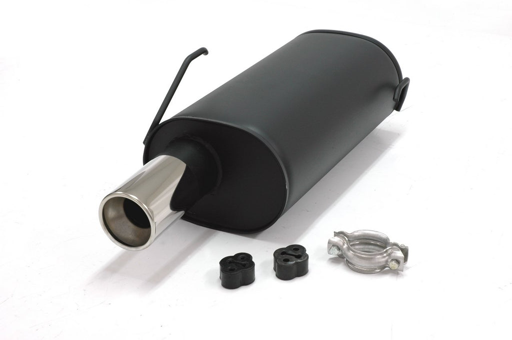 Jetex Performance Exhaust System Peugeot 206 XR/XT 1.1/1.4/1.6 98+ N/A Back Box Stainless Steel (T400 series) Round 90mm