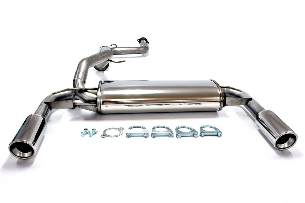 Jetex Performance Exhaust System Volvo V50 Turbo T5 2WD 04+ 2.50"/63.50mm Half System Stainless Steel (T300 series) Round 100mm L+R