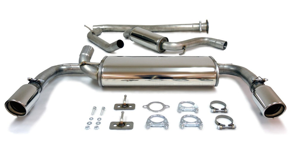 Jetex Performance Exhaust System Volvo V40 2013+ 4cyl T2/T3/T4/T5 2WD 2013+ 2.50"/63.50mm Half System Stainless Steel (T300 series) Round 100mm L+R