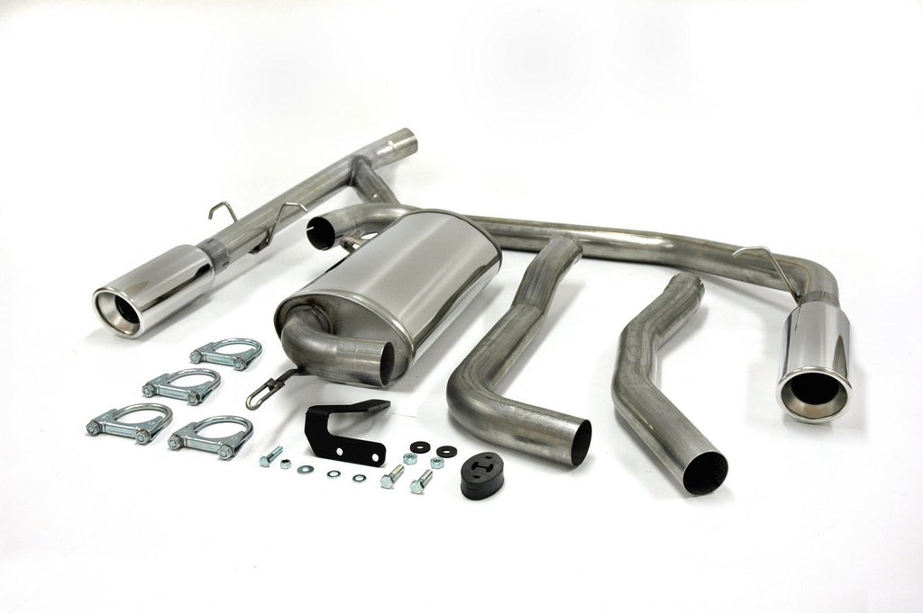 Jetex Performance Exhaust System Volvo S70 Turbo 97-99 2.50"/63.50mm Half System Stainless Steel (T300 series) Round 100mm L+R