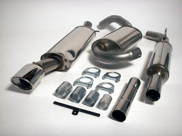 Jetex Performance Exhaust System Volkswagen Corrado 16V 2.0 16V 2.50"/63.50mm Half System Stainless Steel (T300 series) Resonated Oval 90/120mm