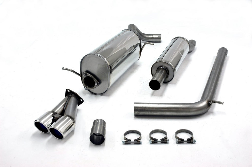 Jetex Performance Exhaust System Skoda Fabia (5J) vRS (2010+) 1.4L TSi 180bhp 10+ 2.50"/63.50mm Half System Stainless Steel (T300 series) Resonated Twin Round 80mm