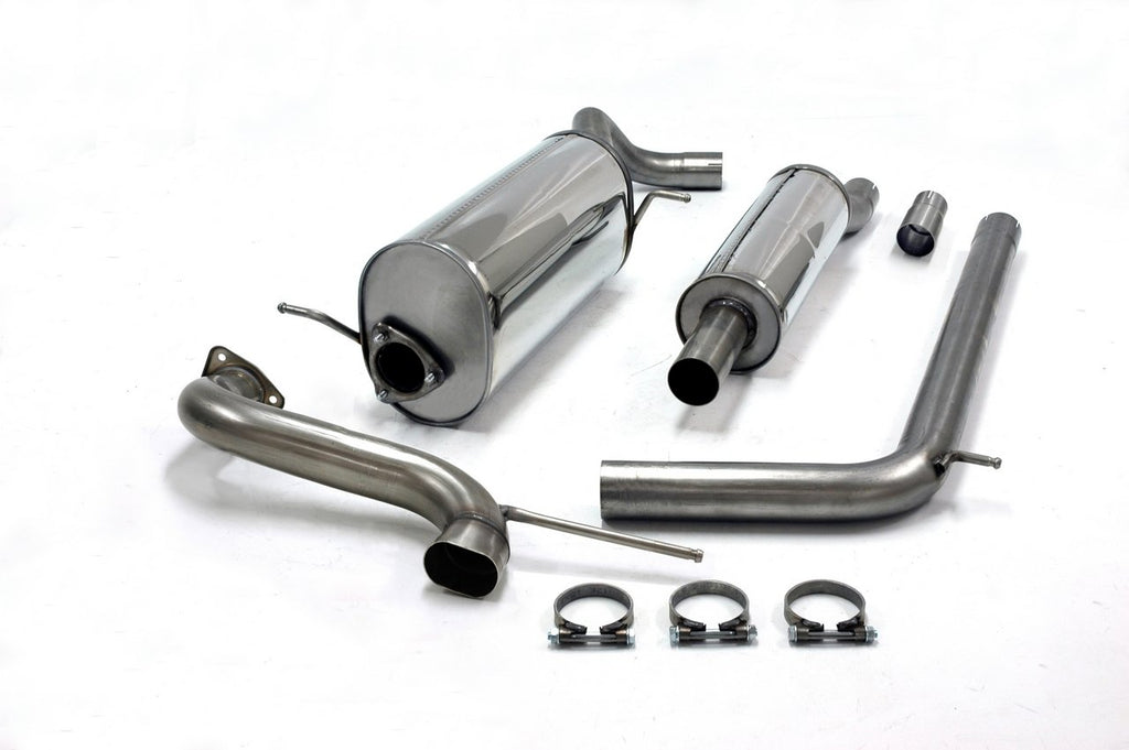 Jetex Performance Exhaust System Seat Ibiza (6J) Cupra (09+) 1.4TSI 09+ 2.50"/63.50mm Half System Stainless Steel (T300 series) Resonated Uses OE Tailpipe