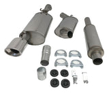Jetex Performance Exhaust System Volkswagen Corrado G60 G60 (up to chassis 50-M-021 000) up to 7/1991 2.50"/63.50mm Half System Stainless Steel (T300 series) Resonated Oval 90/120mm