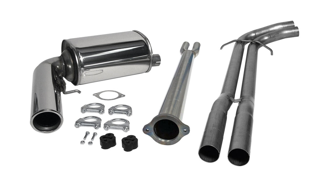 Jetex Performance Exhaust System Volvo S60 AWD Turbo (2000-09) 2.4T/2.5T AWD 01+ 2.50"/63.50mm - 2.00"/50.80mm Half System Stainless Steel (T300 series) Non-Resonated Round 100mm