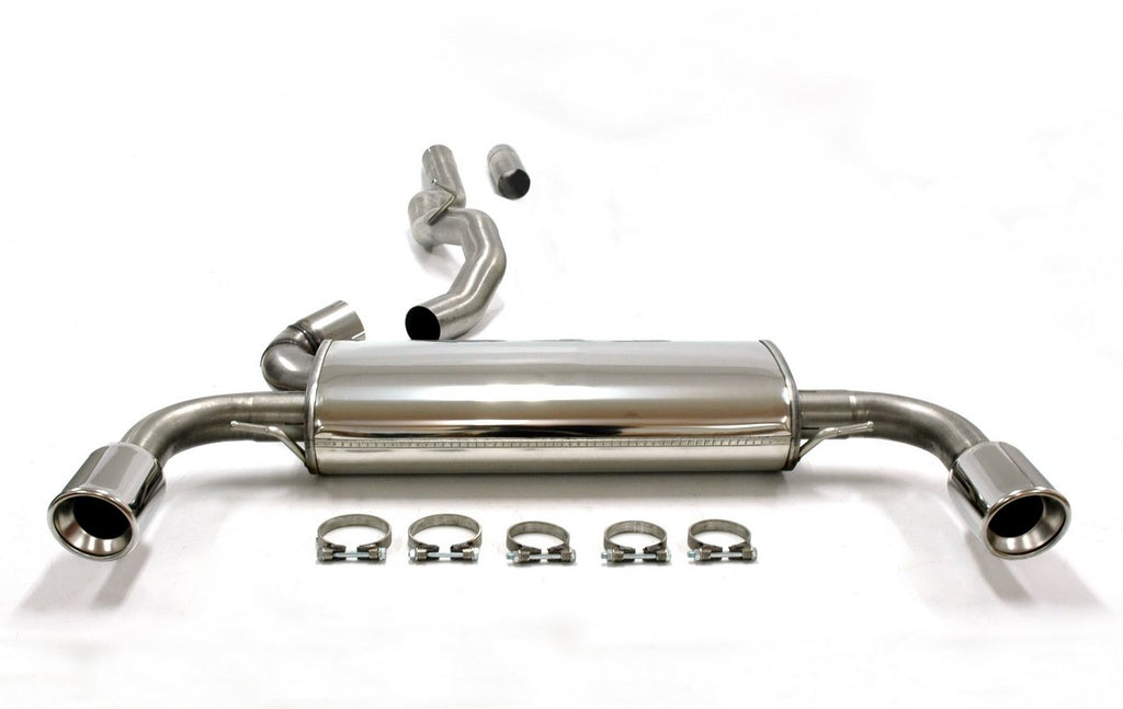 Jetex Performance Exhaust System Volvo V60 II 2WD Turbo (10+) 2.0T/T3/T4/T5/T6 10+ 3.00"/76.50mm - 2.50"/63.50mm Half System Stainless Steel (T300 series) Round 100mm L+R