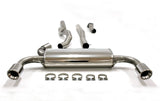 Jetex Performance Exhaust System Volvo V60 II 2WD Turbo (10+) T3/T4/T5/2.0T 2WD 10+ 3.00"/76.50mm - 2.50"/63.50mm Half System Stainless Steel (T300 series) Round 100mm L+R