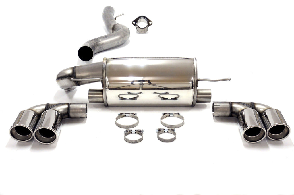 Jetex Performance Exhaust System BMW 1M Coupe Coupe Bi-Turbo 340bhp 11+ 3.50"/89.00mm - 2.50"/63.50mm Half System Stainless Steel (T300 series) Twin Round 90mm Quad