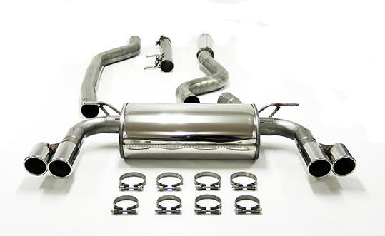 Jetex Performance Exhaust System BMW 420i/428i F32/F33/F36 Cabriolet/Coupe/Gran Coupe (including xDrive) up to 6/'15 3.00"/76.50mm - 2.50"/63.50mm Half System Stainless Steel (T300 series) Twin Round 80mm Quad