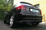 Jetex Performance Exhaust System Audi A3 (8P) Quattro Petrol Turbo 1.8TFSI/2.0TFSi 200HP 05+ 3.00"/76.50mm Back Box + Connecting Pipework Stainless Steel (T300 series) Twin Round 80mm