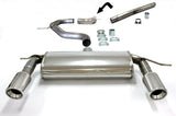 Jetex Performance Exhaust System Volkswagen Golf Mk5 Diesel Turbo 1.9TDi/2.0TDi 03+ 3.00"/76.50mm - 2.50"/63.50mm Half System Stainless Steel (T300 series) Non-Resonated Round 100mm L+R