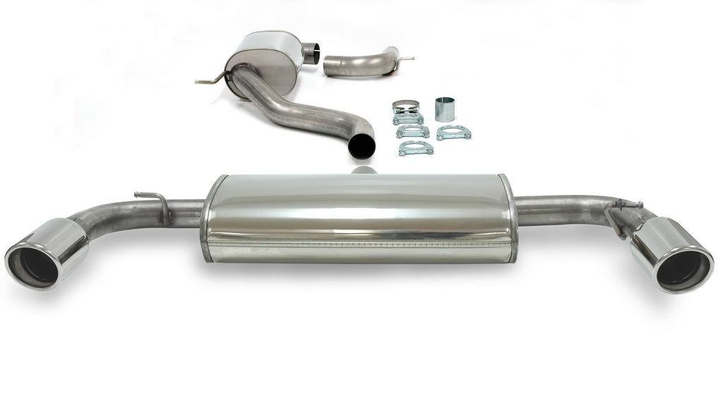 Jetex Performance Exhaust System Volkswagen Golf Mk6 GTi 2.0L TSI 210bhp 4/09+ 3.00"/76.50mm - 2.50"/63.50mm Half System Stainless Steel (T300 series) Resonated Round 100mm L+R