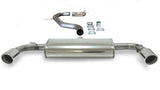 Jetex Performance Exhaust System Volkswagen Golf Mk6 GTi 2.0L TSI 210bhp 4/09+ 3.00"/76.50mm - 2.50"/63.50mm Half System Stainless Steel (T300 series) Non-Resonated Round 100mm L+R