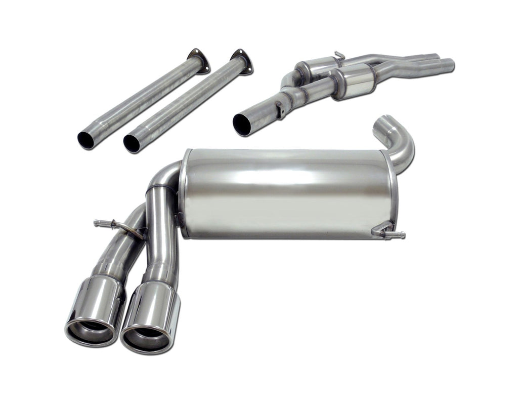 Jetex Performance Exhaust System Audi RS3 Sportback 2.5L 340bhp 11+ 3.00"/76.50mm - 2.25"/57.00mm Half System Stainless Steel (T300 series) Twin Round 80mm