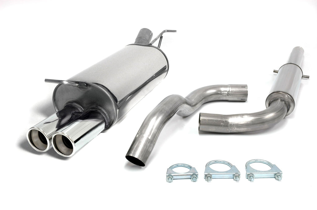 Jetex Performance Exhaust System Volkswagen Golf Mk4 Petrol + Diesel Turbo 1.8 Turbo/1.9TDi 96-05 2.50"/63.50mm Half System Stainless Steel (T300 series) Resonated Twin Round 80mm (Under Valance)