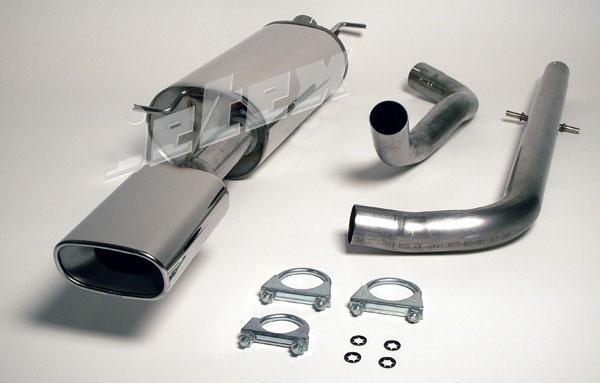 Jetex Performance Exhaust System Skoda Octavia (1U) vRS (02-04) Saloon 1.8i Turbo RS 2002-04 2.50"/63.50mm Half System Stainless Steel (T300 series) Non-Resonated Oval 85/150mm