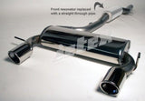 Jetex Performance Exhaust System Audi TT (8N) (99-06) Quattro Coupe/Roadster 1.8T 180/225HP 99+ 2.75"/70.00mm Half System Stainless Steel (T300 series) Non-Resonated Round 100mm L+R