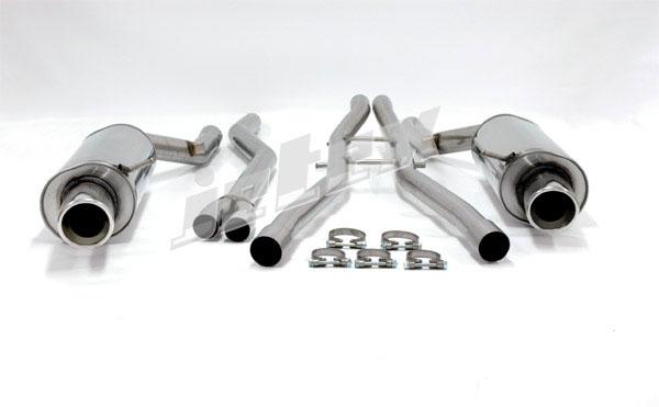 Jetex Performance Exhaust System Audi A6 (C5) Quattro (02+) 1.8T 02+ 2.50"/63.50mm - 2.13"/54.00mm Half System Stainless Steel (T300 series) Round 100mm L+R