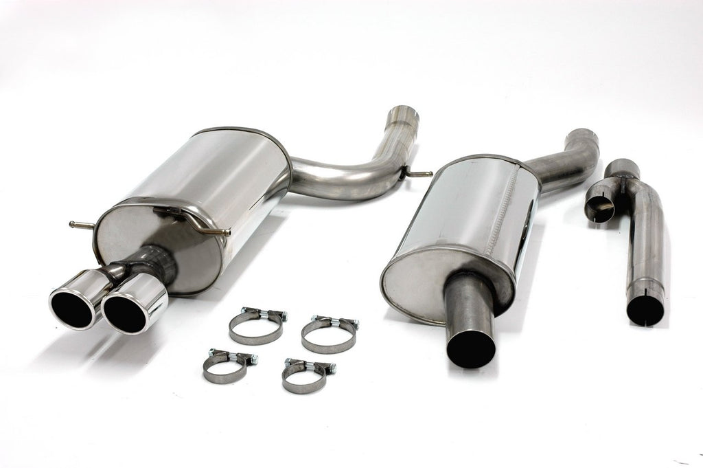 Jetex Performance Exhaust System Audi S4 (B5) Quattro 2.7 265bhp Saloon/Estate 98-01 2.50"/63.50mm Half System Stainless Steel (T300 series) Twin Round 80mm