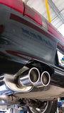 Jetex Performance Exhaust System Audi S2 (B4) Quattro 2.2 Quattro Saloon/Estate 3.00"/76.50mm Half System Stainless Steel (T300 series) Twin Round 80mm