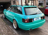 Jetex Performance Exhaust System Audi S2 (B4) Quattro 2.2 Quattro Saloon/Estate 3.00"/76.50mm Half System Stainless Steel (T300 series) Twin Round 80mm