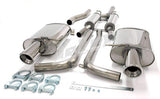 Jetex Performance Exhaust System Audi A4 (B7) Quattro Petrol Turbo (05+) 1.8T/2.0TFSi Saloon/Estate (not cabriolet) 05+ 2.50"/63.50mm - 2.00"/50.80mm Half System Stainless Steel (T300 series) Resonated Round 100mm L+R