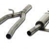 Jetex Performance Exhaust System Audi A4 (B7) Quattro Petrol Turbo (05+) 1.8T/2.0TFSi Saloon/Estate (not cabriolet) 05+ 2.50"/63.50mm - 2.00"/50.80mm Half System Stainless Steel (T300 series) Non-Resonated Round 100mm L+R