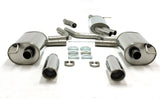 Jetex Performance Exhaust System Audi A6 (C6) 2WD (05-2011) 2.0TFSI 2005-11 2.50"/63.50mm - 2.00"/50.80mm Half System Stainless Steel (T300 series) Round 100mm L+R