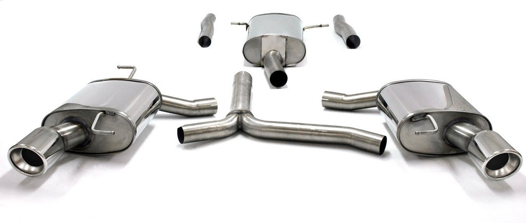 Jetex Performance Exhaust System Audi A5 Petrol Turbo 2WD/Quattro (06+) 1.8T/2.0T 06+ 2.75"/70.00mm - 2.25"/57.00mm Half System Stainless Steel (T300 series) Resonated Round 100mm L+R