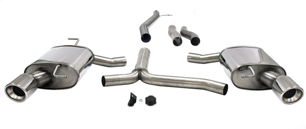 Jetex Performance Exhaust System Audi A4 (B8) Petrol Turbo 2WD/Quattro (08+) 1.8T/2.0T 08+ 2.75"/70.00mm - 2.25"/57.00mm Half System Stainless Steel (T300 series) Non-Resonated Round 100mm L+R