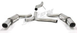 Jetex Performance Exhaust System Audi A5 Diesel Turbo 2WD/Quattro (06+) 2.0TDI 06+ 2.75"/70.00mm - 2.25"/57.00mm Half System Stainless Steel (T300 series) Round 100mm L+R