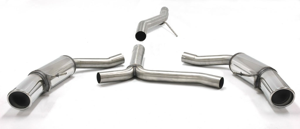 Jetex Performance Exhaust System Audi A5 Diesel Turbo 2WD/Quattro (06+) 2.7/3.0TDI 06+ 2.75"/70.00mm - 2.25"/57.00mm Half System Stainless Steel (T300 series) Round 100mm L+R