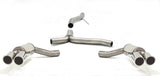 Jetex Performance Exhaust System Audi A5 Diesel Turbo 2WD/Quattro (06+) 2.7/3.0TDI 06+ 2.75"/70.00mm - 2.25"/57.00mm Half System Stainless Steel (T300 series) Twin Round 80mm Quad