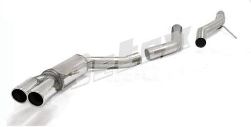 Jetex Performance Exhaust System Audi A4 (B8) Diesel Turbo 2WD/Quattro (08+) 2.0TDI 08+ 2.75"/70.00mm Half System Stainless Steel (T300 series) Twin Round 80mm