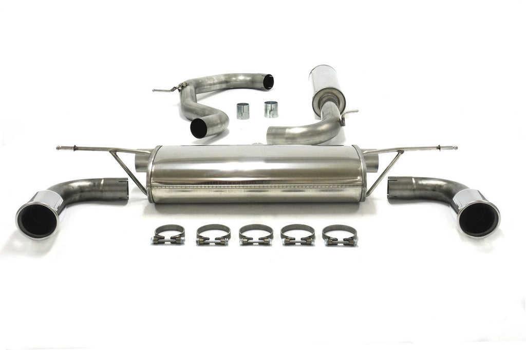 Jetex Performance Exhaust System Volkswagen Golf Mk7 GTi 2.0L 220/230bhp 4/13+ 3.00"/76.50mm Half System Stainless Steel (T300 series) Resonated Round 100mm L+R