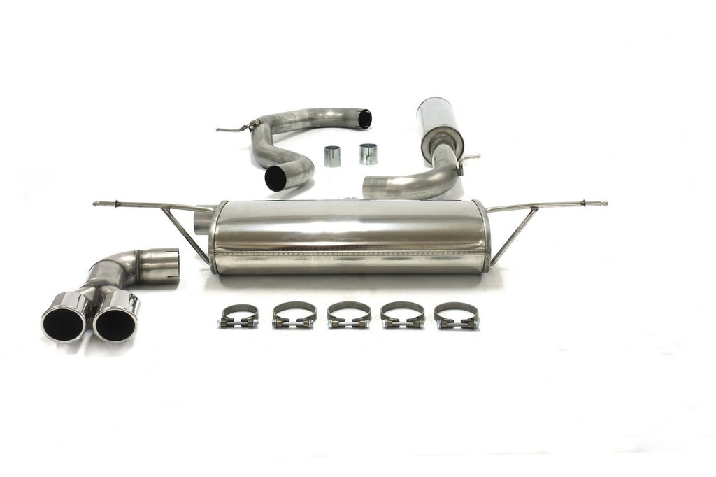 Jetex Performance Exhaust System Volkswagen Golf Mk7 non-GTI 1.2TSI/1.4TSI 12+ 3.00"/76.50mm Half System Stainless Steel (T300 series) Resonated Twin Round 80mm