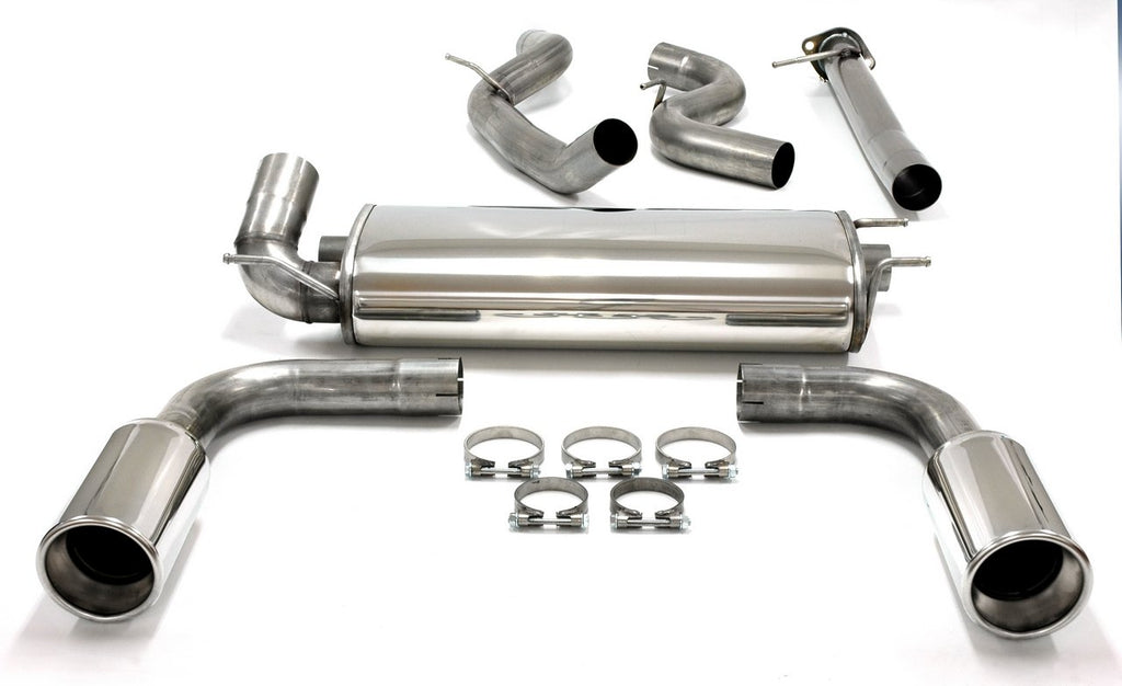Jetex Performance Exhaust System Mazda 3 MPS II 2.3 Turbo 260bhp 11/09+ 3.00"/76.50mm Half System Stainless Steel (T300 series) Round 114mm L+R