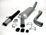 Jetex Performance Exhaust System Saab 900 Turbo (CAT models) 87-93 2.50"/63.50mm Half System Aluminised Steel Oval 70/90mm