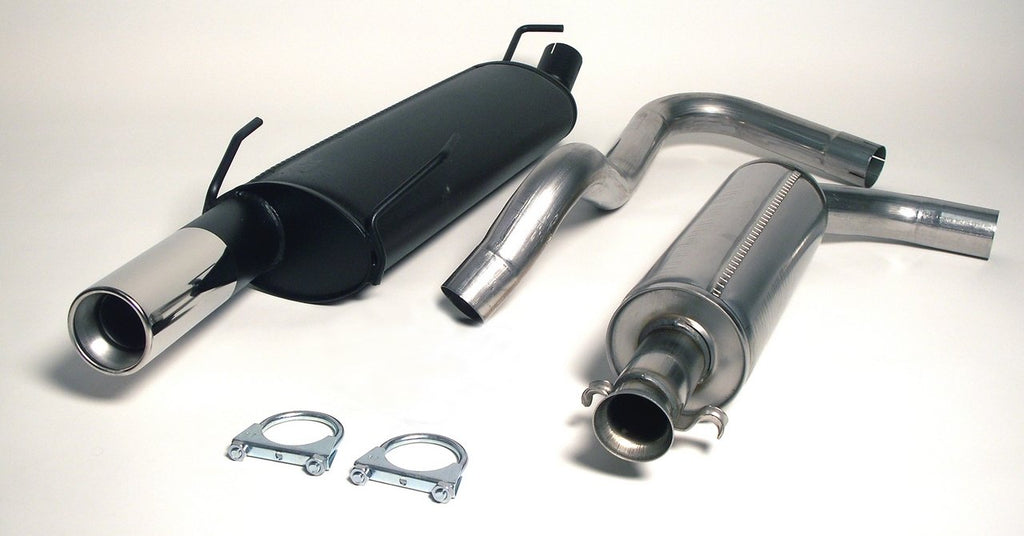Jetex Performance Exhaust System Saab 900 2.0/2.3 Coupe/Cabrio 1994+ 2.50"/63.50mm Half System Stainless Steel (T400 series) Round 90mm