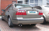Jetex Performance Exhaust System Saab 95 Turbo 2.0/2.3 Saloon/Estate 02+ 2.50"/63.50mm Half System Stainless Steel (T400 series) Oval 90/120mm
