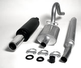 Jetex Performance Exhaust System Vauxhall Manta 1.9/2.0 B GTE Hatch 2.00"/50.80mm Half System Aluminised Steel Round 80mm