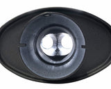 Jetex Custom Oval Silencer Exhaust Box 3.00"/76.02mm 2.50"/63.50mm (x2) H=140.00mm W=220.00mm L=320.00mm 7.70L Aluminised Steel