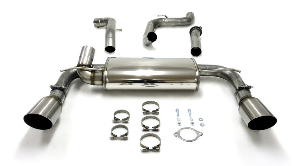 Jetex Performance Exhaust System Ford Focus RS II 2.5L 2009-11 3.00"/76.50mm Half System Stainless Steel (T300 series) Non-Resonated Duplex Round 114mm (Slash)