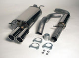 Jetex Performance Exhaust System Volkswagen Golf Mk4 Petrol + Diesel Turbo 1.8 Turbo/1.9TDi 96-05 2.75"/70.00mm Half System Stainless Steel (T300 series) Resonated Twin Round 80mm