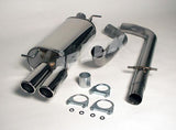 Jetex Performance Exhaust System Volkswagen Golf Mk4 Petrol + Diesel Turbo 1.8 Turbo/1.9TDi 96-05 2.75"/70.00mm Half System Stainless Steel (T300 series) Non-Resonated Twin Round 80mm