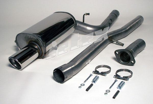 Jetex Performance Exhaust System Subaru Impreza Turbo New Age (00-06) 2.0/2.5 00-06 3.00"/76.50mm Half System Stainless Steel (T300 series) Round 100mm