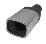 Jetex Custom Square Exhaust Tailpipe 2.00"/50.80mm 70.00mm/90.00mm L=280.00mm Stainless Steel