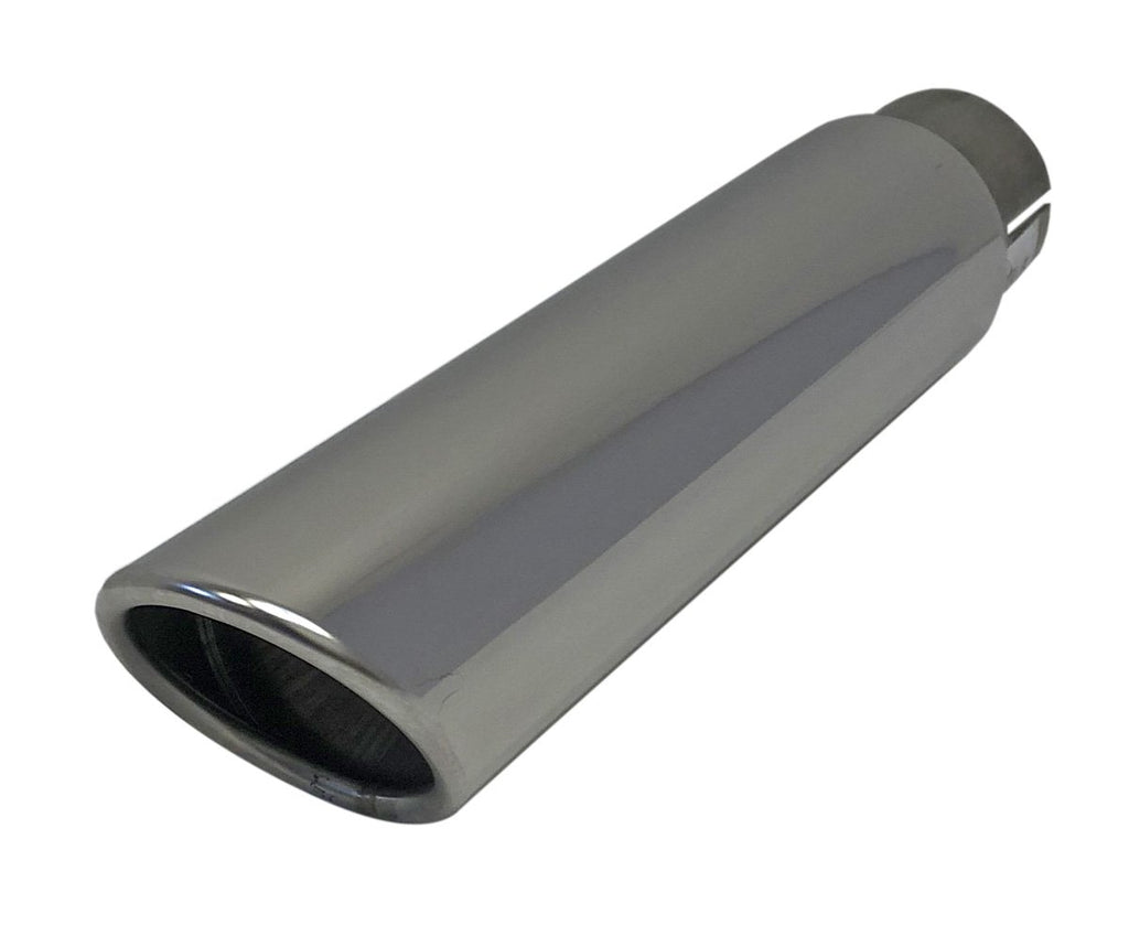 Jetex Custom Round Exhaust Tailpipe 1.75"/44.45mm 70.00mm L=260.00mm Stainless Steel