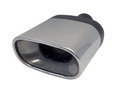 Jetex Custom Flat Oval Exhaust Tailpipe 2.00"/50.80mm 85.00mm/150.00mm Stainless Steel