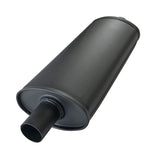 Jetex Custom Oval Silencer Exhaust Box 1.75"/44.45mm 1.75"/44.45mm H=100.00mm W=165.00mm L=420.00mm 5.40L Aluminised Steel